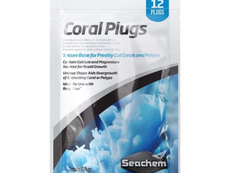 Seachem Laboratories Coral Plugs Secure Base White, 1ea 12 pk For Sale