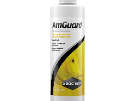 Seachem Laboratories AmGuard Ammonia Detoxifier 1ea 8.5 fl. oz. Supply