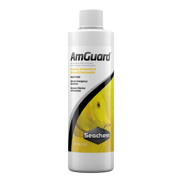 Seachem Laboratories AmGuard Ammonia Detoxifier 1ea 8.5 fl. oz. Supply