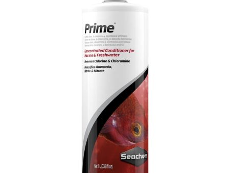 Seachem Laboratories Prime Ammonia Detoxifier 1ea 1L 34 oz. Online Sale