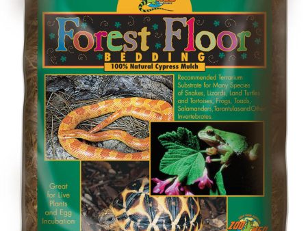 Zoo Med Forest Floor Natural Cypress Mulch Bedding Substrate Brown 1ea 4 qt Supply