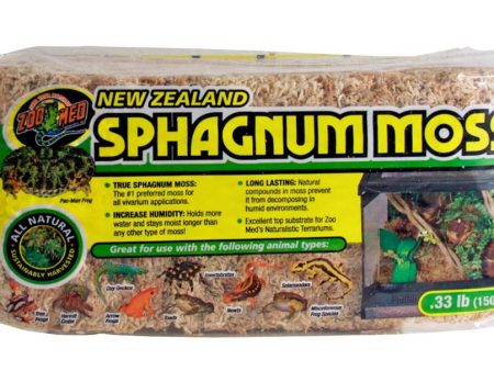 Zoo Med New Zealand Sphagnum Moss Brown 1ea 0.3 lb Online