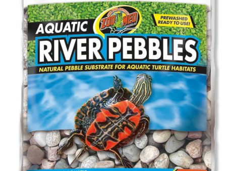 Zoo Med Aquatic River Pebble Substrate for Turtle Multi-Color 1ea 10 lb Fashion