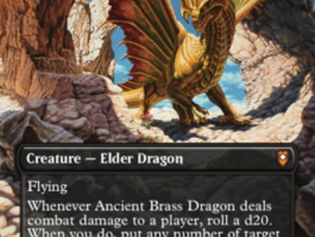 Ancient Brass Dragon (Borderless Alternate Art) [Commander Legends: Battle for Baldur s Gate] Fashion