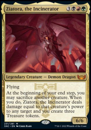 Ziatora, the Incinerator (Promo Pack) [Streets of New Capenna Promos] Supply