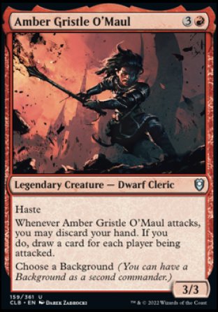 Amber Gristle O Maul [Commander Legends: Battle for Baldur s Gate] Online Sale