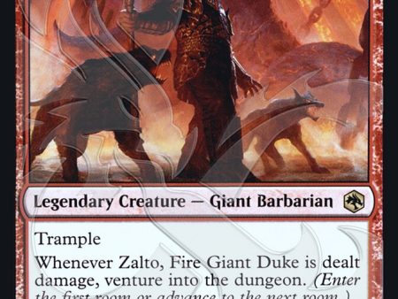 Zalto, Fire Giant Duke (Ampersand Promo) [Dungeons & Dragons: Adventures in the Forgotten Realms Promos] Sale