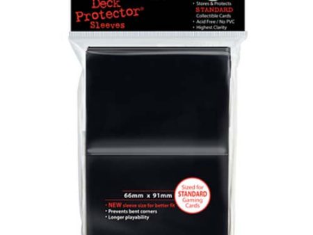 Acc - Sleeve Black Plain std 100ct Supply