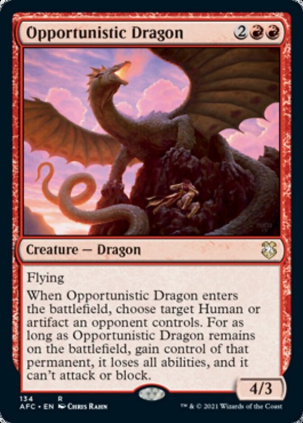 Opportunistic Dragon [Dungeons & Dragons: Adventures in the Forgotten Realms Commander] Cheap