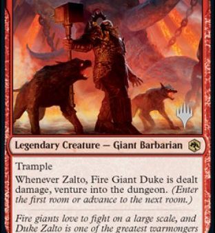 Zalto, Fire Giant Duke (Promo Pack) [Dungeons & Dragons: Adventures in the Forgotten Realms Promos] Supply