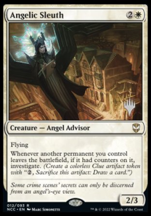 Angelic Sleuth (Promo Pack) [Streets of New Capenna Commander Promos] on Sale