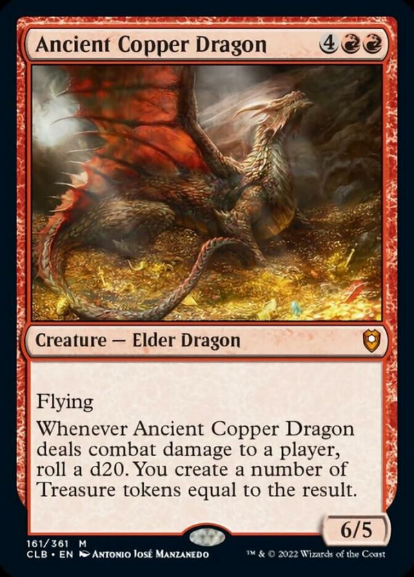 Ancient Copper Dragon [Commander Legends: Battle for Baldur s Gate] Hot on Sale