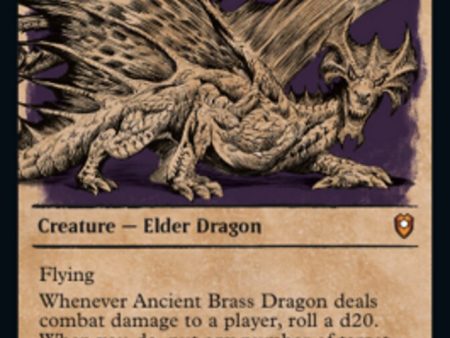 Ancient Brass Dragon (Showcase) [Commander Legends: Battle for Baldur s Gate] For Cheap