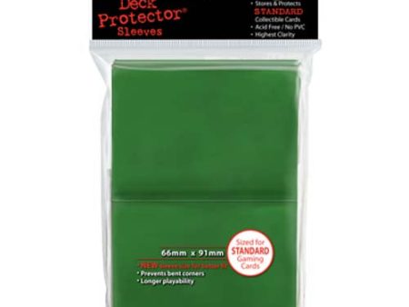 Acc - Sleeve Green Plain Std 100ct Supply