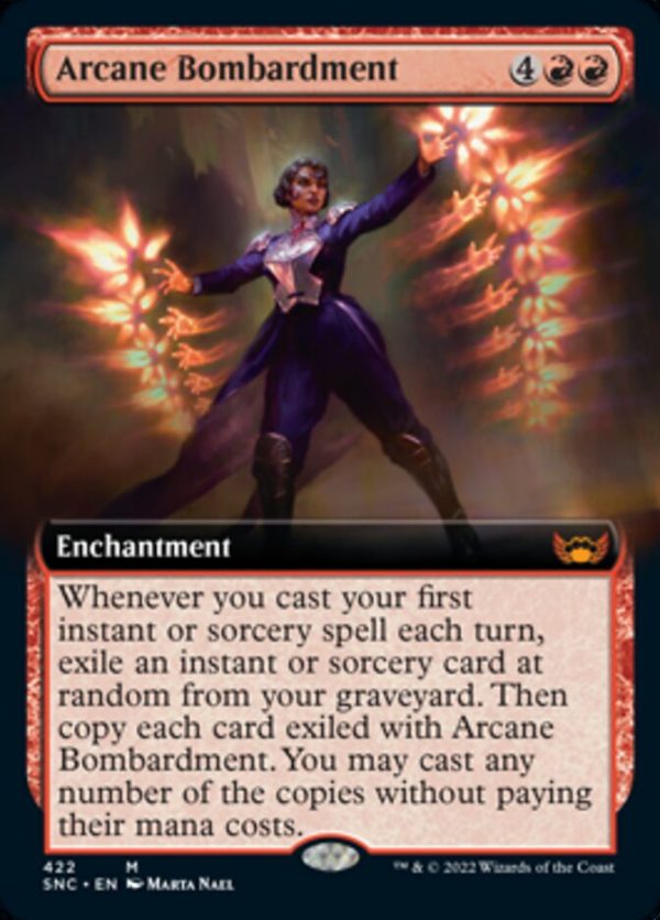 Arcane Bombardment (Extended Art) [Streets of New Capenna] Hot on Sale