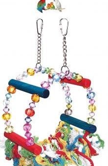 PARROT TOY CAGE SWING WITH BEADS HAMMOCK Fashion